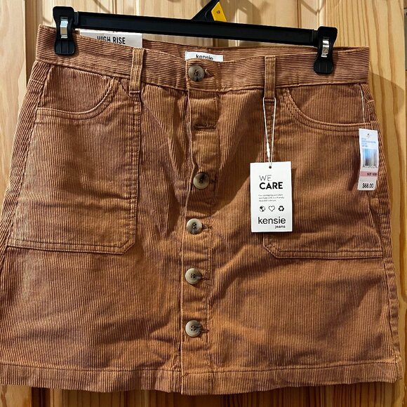 Kensie Jeans Corduroy Skirt - Picture 1 of 3
